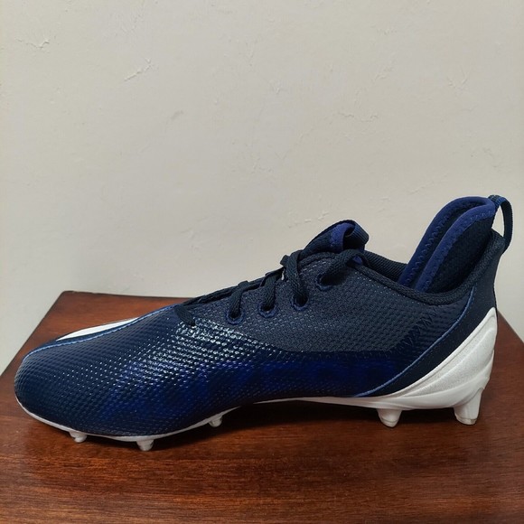 Adidas Adizero Scorch Football Cleats Men’s Size 12 Navy Blue White FX4250 main image 6